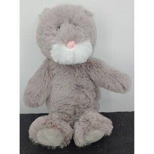 Ty Attic Treasures Kit The Cat 8" Plush Soft Gray Beanbag Stuffed Animal 2017